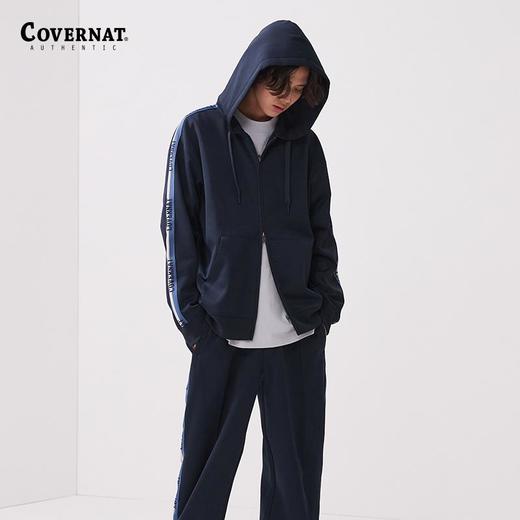 covernat韩国潮牌复古宽松休闲时尚连帽拉链衫2025春夏新CO2401HZ04 商品图2