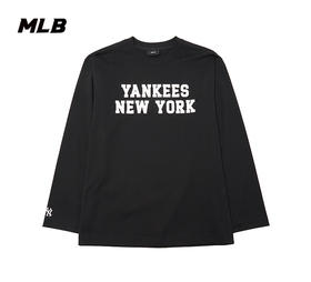 MLB男女同款学院风字母标长袖T恤3ATSV0141