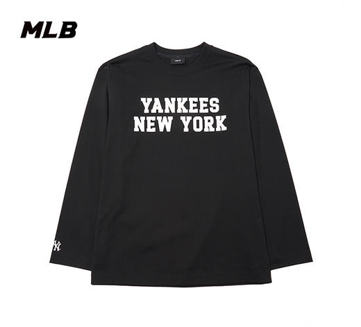 MLB男女同款学院风字母标长袖T恤3ATSV0141 商品图0