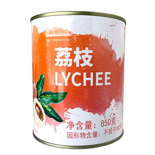 糖水荔枝罐头 日盛食品糖水荔枝罐头850g荔枝果肉荔枝酱荔枝粒 商品图8