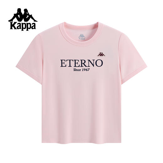 Kappa卡帕背靠背短袖女款2025新款夏季运动休闲凉感t恤索罗娜上衣K0F62TD22 商品图2