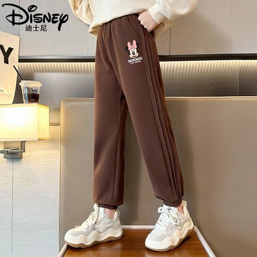 迪士尼女童裤子春秋2023新款秋季女大童运动裤儿童卫裤秋装休闲裤 商品图3