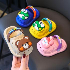 【萌趣卡通拖鞋来袭】夏季宝宝最爱的洞洞鞋👶，舒适包头，家居防滑软底男女童可爱卡通宝宝洞洞鞋陪伴每一步小冒险🌟