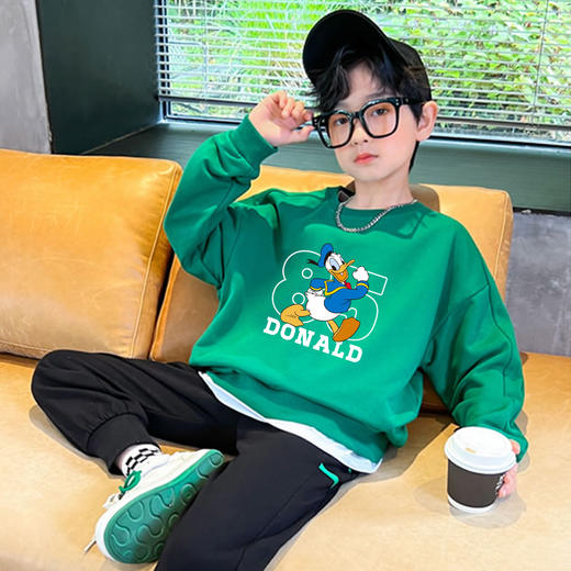 【Disney/迪士尼】春款新款儿童卫衣春季男孩卫衣春装上衣A109 商品图0