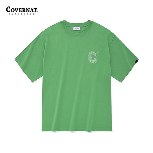 covernat韩国潮牌短袖T恤情侣同款男女圆领套头上衣时尚棉质CO2302ST13 商品图3