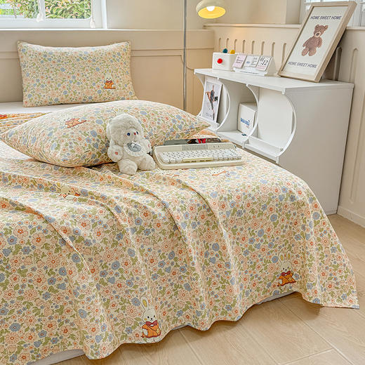 【品牌直发】加倍生活 原棉老粗布床单三件套 传统织造工艺 72道工序处理 传统粗布凉席 耐磨耐用 贴身柔软 商品图2