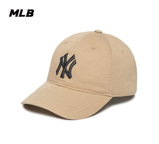 MLB男女帽新款运动帽帽子米色休闲棒球帽鸭舌帽3ACP6601N 商品图6