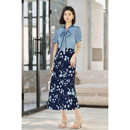 剩M 【衬衫套装】2025套装裙子女夏季两件套高级感显瘦衬衫3766 商品图2