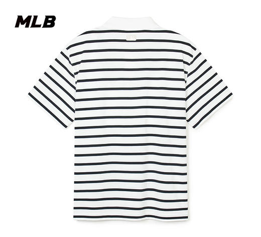 【一口价】MLB男女同款立领条纹款时尚短袖T恤3APQV0343【无货退款介意勿拍】 商品图6