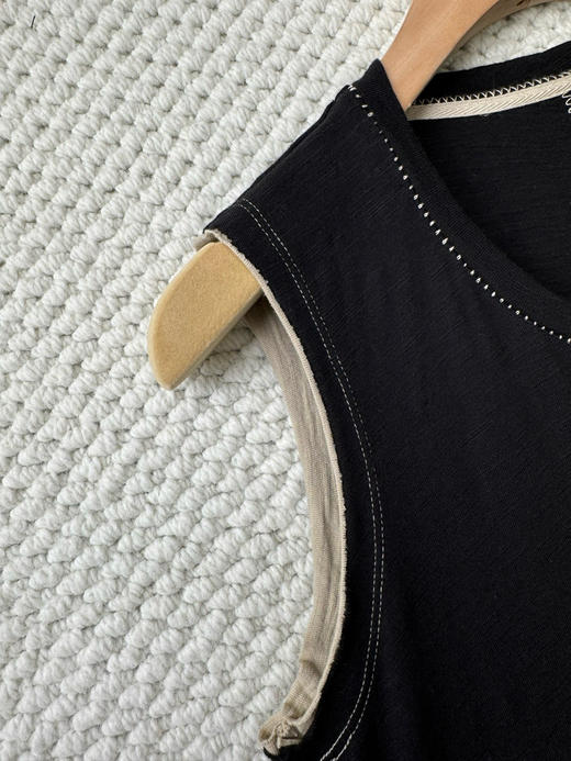 UMA WAN*纯圆无袖拼接复古印花连衣裙。 自己备注号码 商品图2