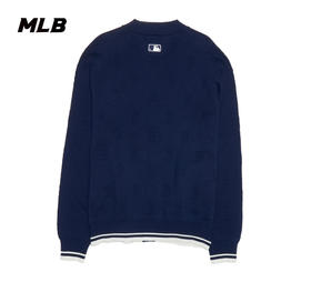 MLB小标纯色男女同款针织开衫3AKCM0251