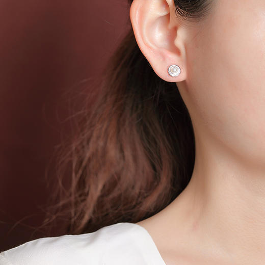 【小雏菊】S925纯银珍珠圆珠简约耳钉【CW-ED03282】 商品图3