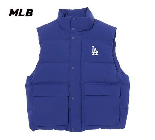 MLB男女同款背标大LOGO镂空标羽绒马甲3ADVB0146 商品图6