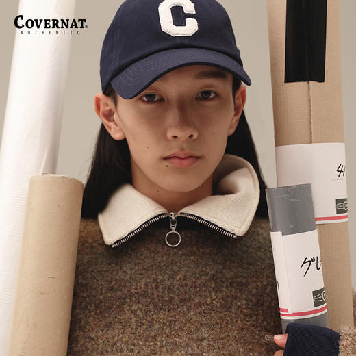 Covernat秋季新品渐变圆领针织衫毛衣男女同款CO2303KT10 商品图0