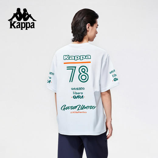 Kappa卡帕背靠背运动短袖男2025夏季新款休闲圆领t恤女纯棉上衣KPCGCTD70 商品图4