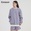 Covernat韩国潮牌圆领套头卫衣无性别春字母刺绣纯色宽松上衣CO2201CR40 商品缩略图0
