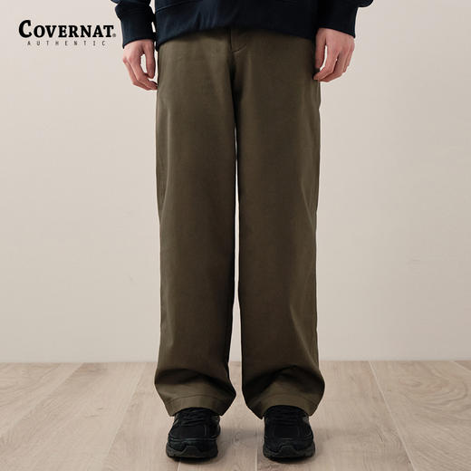 covernat韩国潮牌休闲裤春季宽松直筒阔腿长裤子CO2301PT05 商品图2