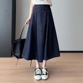 时髦有品味！复古高腰显瘦A字阔腿裤休闲汉麻牛仔裙裤25新款！