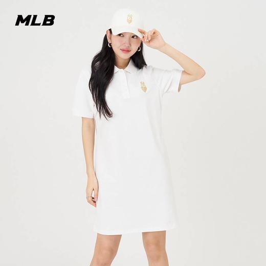 MLB女款爱心标小标纯色立领连衣裙3FOPH0143 商品图2