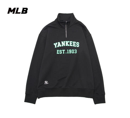 【潮牌清仓】MLB男女同款字母标二分之一拉链套头卫衣3AMTV0341 商品图7