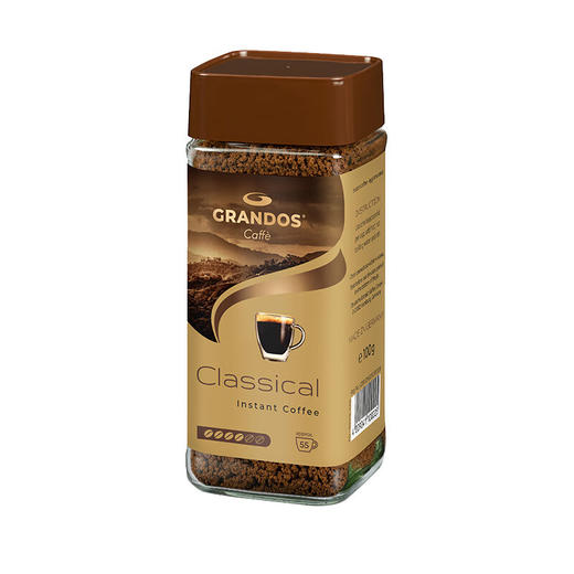 格兰特经典速溶咖啡100g/021833 冷热双泡现磨口感 商品图0