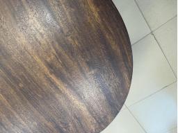 龙福胡桃木单抽茶水柜 胡桃木小圆桌胡桃木小茶桌 商品图7