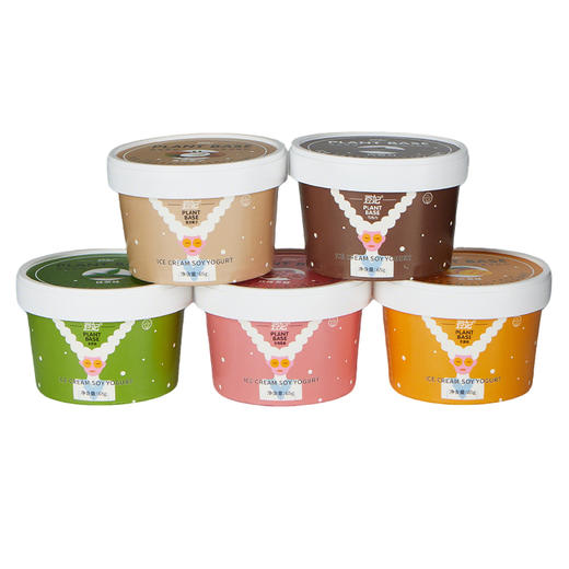 豆妃 植物酸奶冰激凌 巧克力/芒果/黑豆椰子/玫瑰黑糖/抹茶  65g*20盒【每周二/周五发货】 商品图0