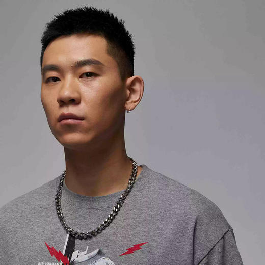 Nike/耐克NIKE新品2025夏男短袖针织衫运动休闲印花T恤HJ2930-091 商品图2