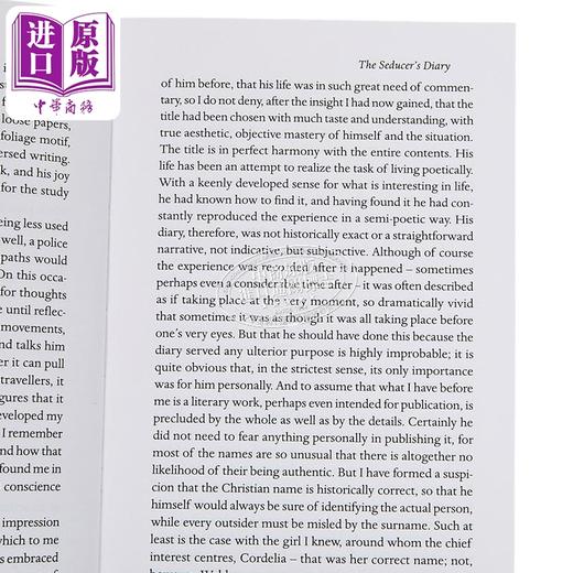 预售 【中商原版】90周年企鹅档案系列 诱惑者的日记 Penguin Archive The Seducer's Diary 英文原版 Soren Kierkegaard  商品图2