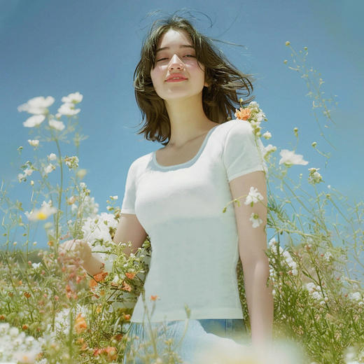 FCA315方领优雅瑜伽短袖 商品图5