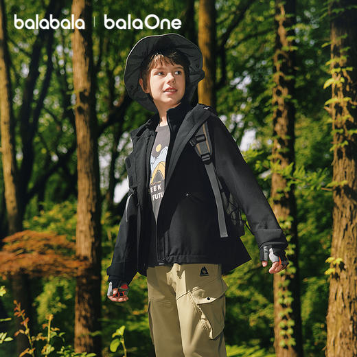 【风壳衣】巴拉巴拉balaOne儿童外套男女童上衣2025秋防水冲锋衣 商品图2