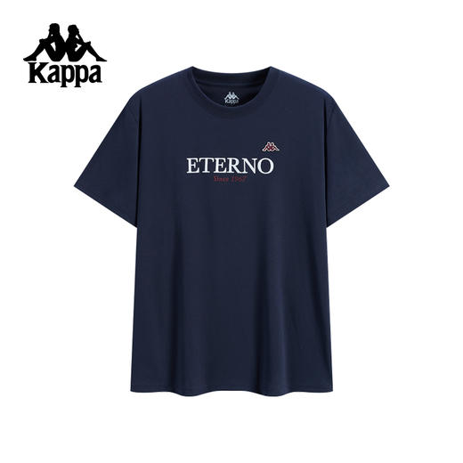 Kappa卡帕背靠背运动男子2025夏季新款运动休闲圆领t恤短袖女上衣K0F52TD22 商品图0