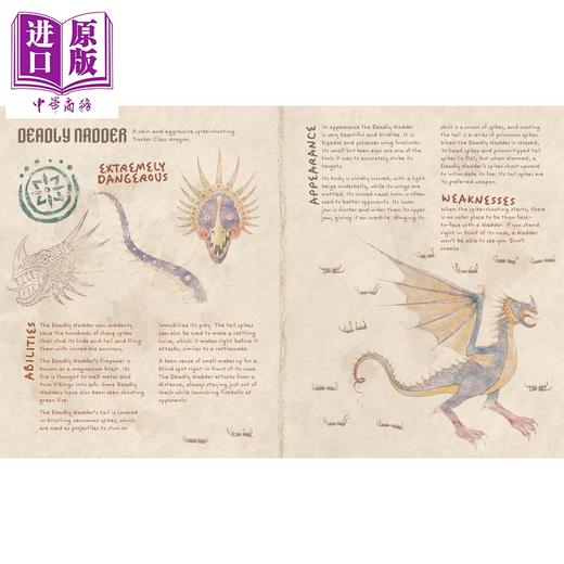 【中商原版】驯龙高手 龙之书 Book of Dragons 英文原版 儿童绘本 奇幻冒险神话生物读物 进口童书 受电影启发的博克岛龙指南 商品图1