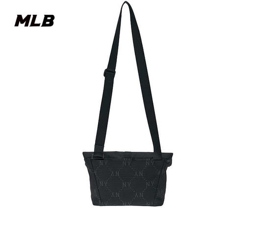 MLB男女情侣老花拼接通勤休闲单肩时尚斜挎包24秋冬新款3ACRM035N 商品图4