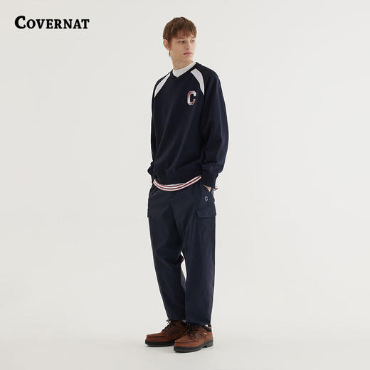 COVERNAT韩国潮牌C标志尼龙慢跑裤男女同款潮流百搭2025春夏新CO2501PT59 商品图0