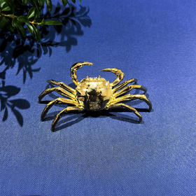 金螃蟹/八方来财°黄铜小摆件