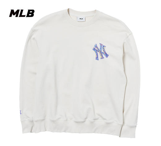 MLB男女同款背标大LOGO涂鸦风套头卫衣3AMTB1344 商品图0