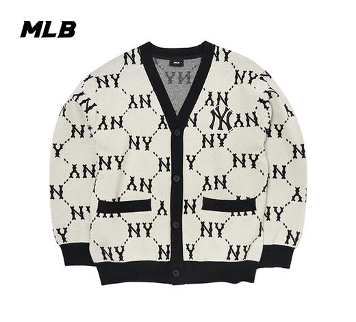 MLB男女同款满印钻石老花针织衫3AKCM0531【无货退款介意勿拍】 商品图2
