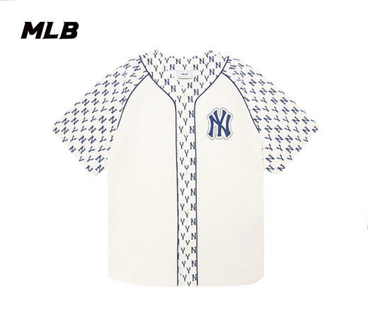 MLB男女同款老花描边款短袖时尚透气棒球服3ABSM0121【无货退款介意勿拍】 商品图7