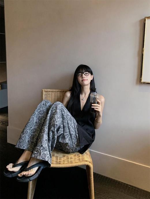 亲测实拍⚠️太好穿了❗️又凉快又舒服❗️【慵懒腰果花棉麻裤】清冷氛围感轻松拿捏住❗️满满的高级感❗️🌾棉麻凉感黑科技💨37℃天自循环透气系统 商品图14