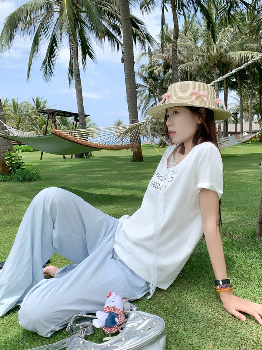 【110元任选2件】最后一波现货！蕾丝拼接短袖 商品图9