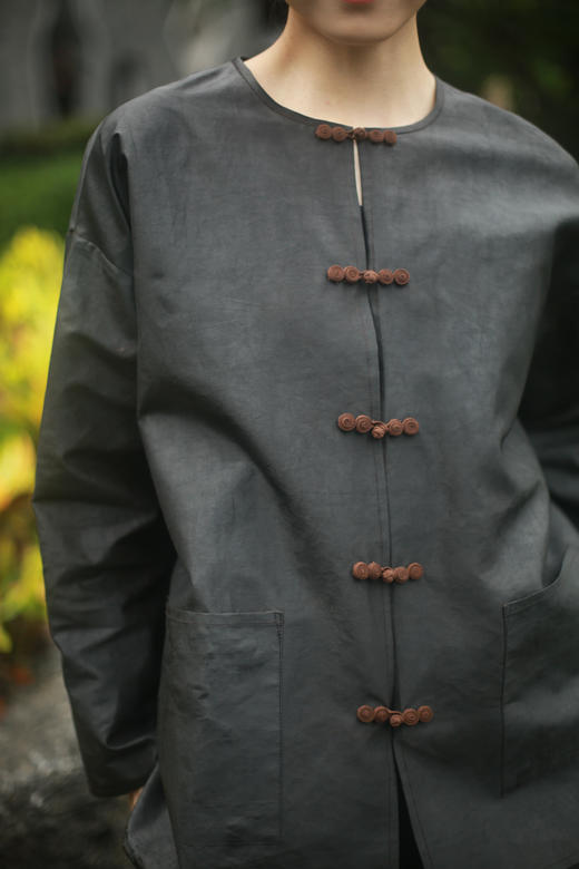 漫物记平板香云纱盘香扣双口袋上衣XYS-W226 商品图4