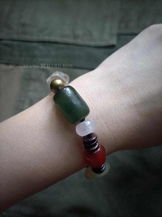 原创【风格～孤品手作】老玛瑙水晶琉璃手链｜非7日无理由退换货 商品图5