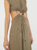 Christoper Esber - S-Buckle Tank Dress - Eucalypt - 女装 - 连身裙 - 棕绿色 商品缩略图4