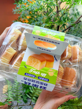 ［星芙食养鲜鸡蛋糕 早安鲜鸡蛋糕］——唤醒晨光的营养能量 ✅严选无抗鲜鸡蛋：0抗生素残留，从源头守护健康本味 ✅黄金配比配方：鲜蛋含量≥55%（行业均值35%），成就绵密湿润的云朵质感