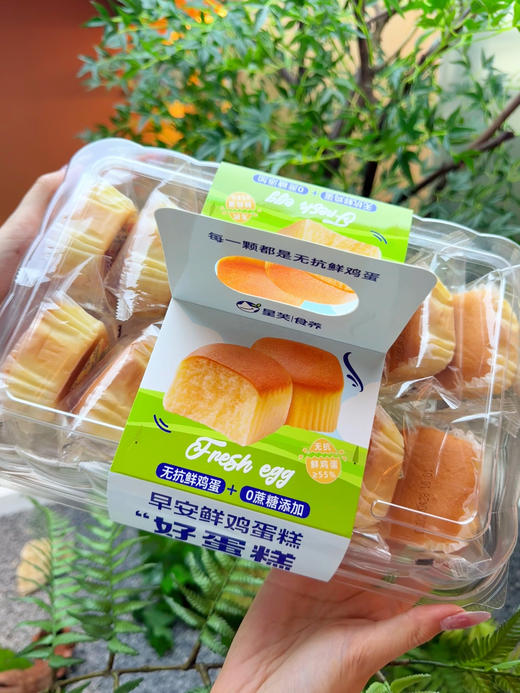 ［星芙食养鲜鸡蛋糕 早安鲜鸡蛋糕］——唤醒晨光的营养能量 ✅严选无抗鲜鸡蛋：0抗生素残留，从源头守护健康本味 ✅黄金配比配方：鲜蛋含量≥55%（行业均值35%），成就绵密湿润的云朵质感 商品图0