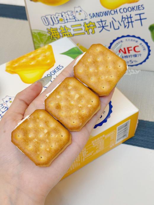 【叮咚熊｜海盐三柠夹心饼】 ❄ 三重真柠暴风解腻！ ✅三重柠檬汁夹心：精选NFC柠檬汁≥5%（香水柠檬≥3%+尤力克柠檬≥1%+塔西提柠檬≥1%），天然果酸，清爽不腻！ 商品图8