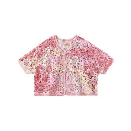 苏苏姐家印锦开衫手工DIY钩针纯棉蕾丝线毛线团自制材料包 商品图5