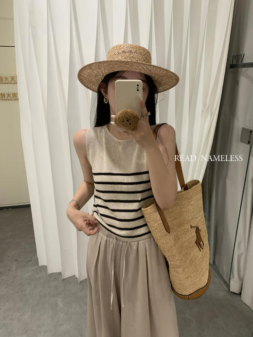 Read Nameless /亚麻莱赛尔条纹背心 2025/6/26 商品图7