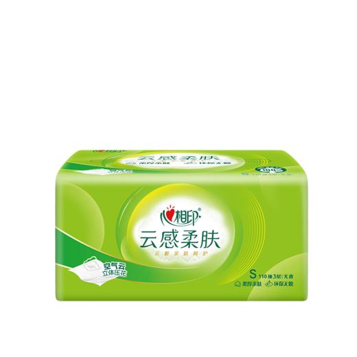 心相印云感柔肤110抽3层面巾纸餐巾纸 抽纸（单包） 商品图0